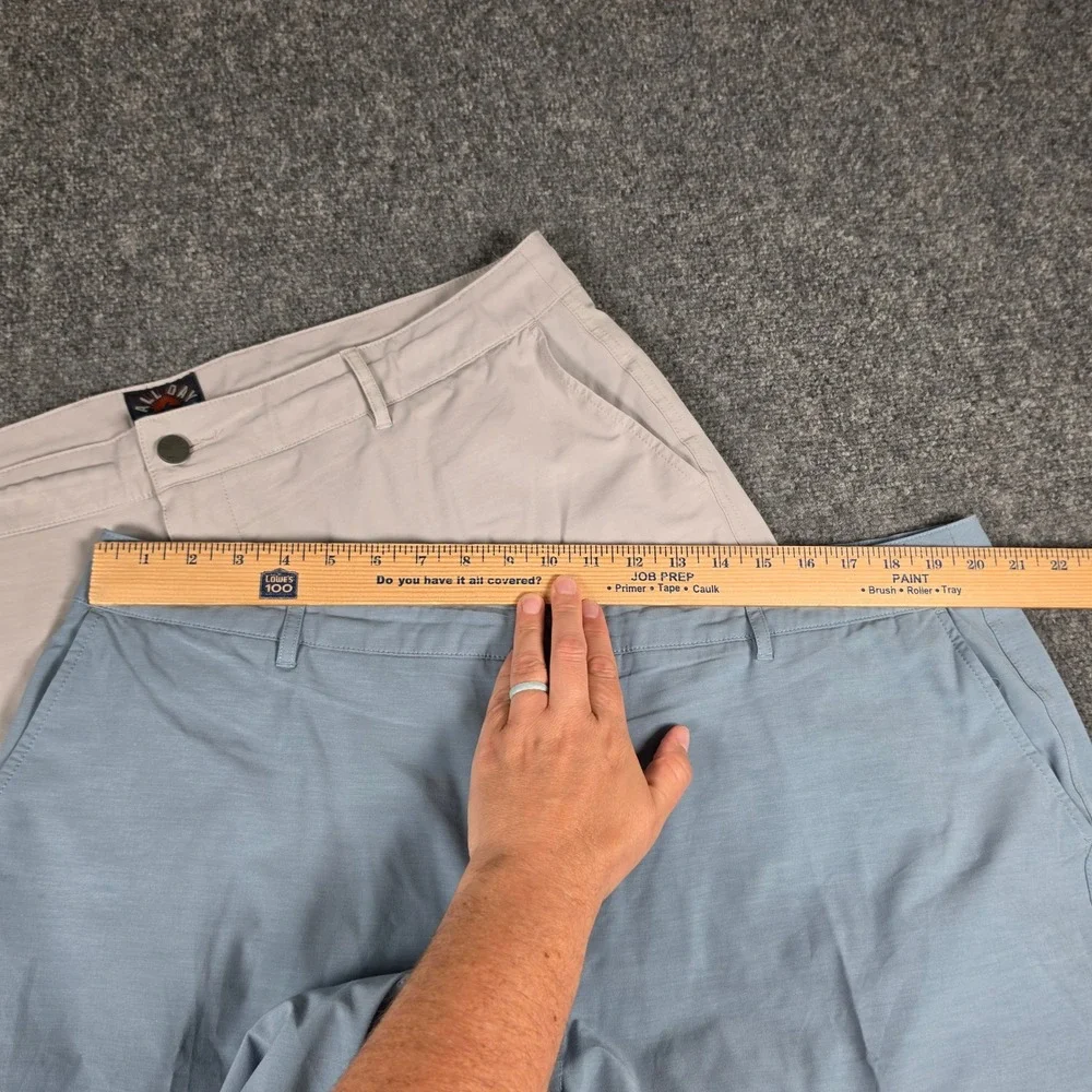 Faherty All Day Shorts Mens 40 Grey Blue Hybrid Performance Chino Bundle 2pk